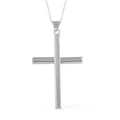 Sterling Silver Cross Pendant Necklace 18 Inches 2.80 Grams - Sticky add to cart bar