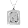 Stainless Steel initial Pendant Necklace (22 In) - Sticky add to cart bar