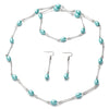 Simulated light blue pearl