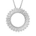 Lustro Stella Made with Finest CZ Pendant Necklace 20 Inches in Platinum Over Sterling Silver 3.00 ctw - Sticky add to cart bar