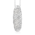 Diamond Pendant Necklace 18 Inches in Platinum Over Sterling Silver 0.50 ctw - Sticky add to cart bar