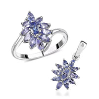 doorbuster-tanzanite-floral-ring-size-5.00-and-pendant-in-platinum-over-sterling-silver-1.85-ctw