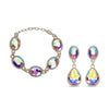Simulated Aurora Borealis in Goldtone
