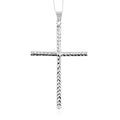 Sterling Silver Cross Pendant Necklace 18 Inches 3.30 Grams - Sticky add to cart bar