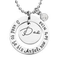 Austrian Crystal Round Pendant Necklace 24 Inches in Stainless Steel