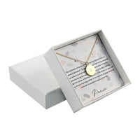 Dainty Pause Pendant Necklace (16-18 Inches) in 14K YG Over Sterling Silver (3.90 g)
