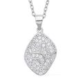 Simulated Diamond Butterfly Pendant Necklace 20 Inches in Rhodium Over Sterling Silver and Stainless Steel - Sticky add to cart bar
