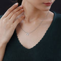 Simulated Diamond Dancing Horseshoe Pendant Necklace 20 Inches in Rhodium Over Sterling Silver 1.00 ctw - Sticky add to cart bar
