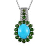 Sleeping Beauty Turquoise & Chrome Diopside