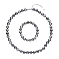 Terahertz Trapezoid Round Beaded Stretch Bracelet and Necklace 18 Inches in Rhodium Over Sterling Silver 370.00 ctw