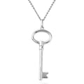 Vermeil RG Over Sterling Silver Key Pendant Necklace (20 Inches) (6 g) - Sticky add to cart bar