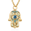Blue Whimsical Hamsa