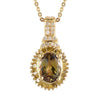 Natural Golden Tanzanite & Yellow Diamond