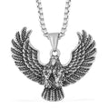 Eagle Men's Pendant Necklace 23.5 Inches in Black Oxidized Stainless Steel - Sticky add to cart bar