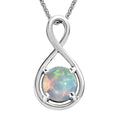 Premium Ethiopian Welo Opal Pendant Necklace 20 Inches in Platinum Over Sterling Silver 1.00 ctw - Sticky add to cart bar