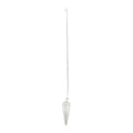 Quartz Crystal 6 Face Pendulum Pendant with Chain (7 Inches) in Silvertone and Sterling Silver, Quartz Pendant, Birthday Anniversary Gift 49.00 ctw - Sticky add to cart bar