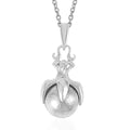 Marvelous Meteorite Eagle Claw Pendant in Sterling Silver and Stainless Steel Necklace 20 Inches - Sticky add to cart bar