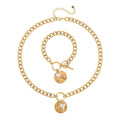 Freshwater Pearl Necklace 20 Inches and Bracelet 7.50 In in Silvertone - Sticky add to cart bar