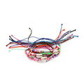 Set of 10 Cotton Shell Adjustable Bracelet - Sticky add to cart bar