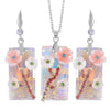 White Aurora Borealis Glass