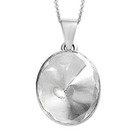 Polki Moissanite Solitaire Stud Pendant Necklace in Platinum Over Sterling Silver
