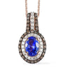 Tanzanite with Champagne Diamond