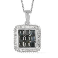 Narsipatnam Alexandrite, Diamond Floral Pendant Necklace (20 Inches) in Platinum Over Sterling Silver 1.10 ctw - Sticky add to cart bar