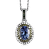 Peacock Tanzanite & Green Diamond
