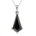 Elite Shungite Kite Shape Pendant Necklace 20 Inches in Platinum Over Sterling Silver 1.85 ctw - Sticky add to cart bar