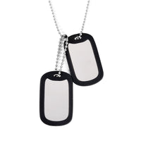 Bar Pendant Necklace 24 Inches in Stainless Steel