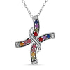 Rhodium Over Sterling Silver