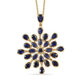 Masoala Sapphire (D) 7.00 ctw Pendant Necklace 20 Inches in Vermeil Yellow Gold Over Sterling Silver - Sticky add to cart bar
