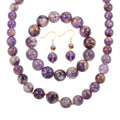 Cacoxenite Beaded Stretch Bracelet, Graduation Necklace 20 Inches and Drop Earrings in 14K Yellow Gold Over Sterling Silver 825.50 ctw - Sticky add to cart bar