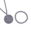 Terahertz Beaded Stretch Bracelet and Phoenix Pendant with Beaded Necklace 21 Inches in Sterling Silver 425.00 ctw - Sticky add to cart bar