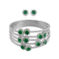 doorbuster-sky-blue-and-white-color-austrian-crystal-bangle-bracelet-7-7.5-in-and-earrings-in-silvertone