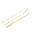 Ever True Set of 3 Paperclip Bracelet in Stainless Steel (7.50-9.50In) - Sticky add to cart bar
