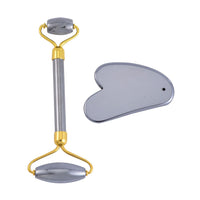 Set of Terahertz Facial Massage Roller and Gua Sha Massage Scraper 412.25 ctw
