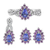 Pear Tanzanite & Pink Sapphire
