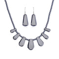 Terahertz Beaded Necklace 20 Inches and Earrings in Rhodium Over Sterling Silver 315.50 ctw - Sticky add to cart bar
