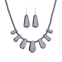 Terahertz Beaded Necklace 20 Inches and Earrings in Rhodium Over Sterling Silver 315.50 ctw