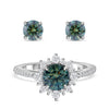 Blue Moissanite