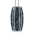 Diamond Pendant Necklace 20 Inches in Platinum Over Sterling Silver 1.00 ctw - Sticky add to cart bar