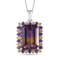 AAA Anahi Ametrine and Multi Gemstone Pendant Necklace 20 Inches in Platinum Over Sterling Silver 23.90 ctw - Sticky add to cart bar