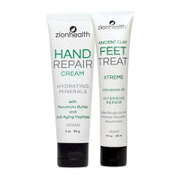 ZionHealth Hand & Feet Intensive Repair Cream Duo Set (2oz & 4oz)