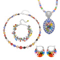 Multi Color Murano Style Jewelry Set - Sticky add to cart bar