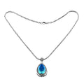 Bali Legacy Peacock Quartz (Triplet) Pendant Necklace 18 Inches in Sterling Silver 28.40 ctw - Sticky add to cart bar