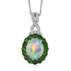 Ethiopian Welo Opal & Chrome Diopside