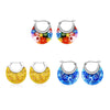 Multi Color & Yellow & Blue Glass