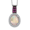 Ethiopian Welo Opal & Niassa Ruby
