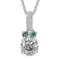 Anthill Garnet Pendant with Chain (Size 20) in Platinum Over Sterling Silver 1.13 ctw - Sticky add to cart bar
